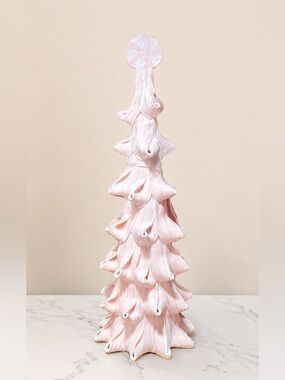 Peppermint Square pink 14.5" whimsical ribbon candy Christmas‎ tree NWT